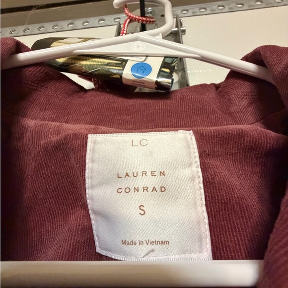 LC Lauren Conrad Burgundy Corduroy Jacket - Picture 2 of 6